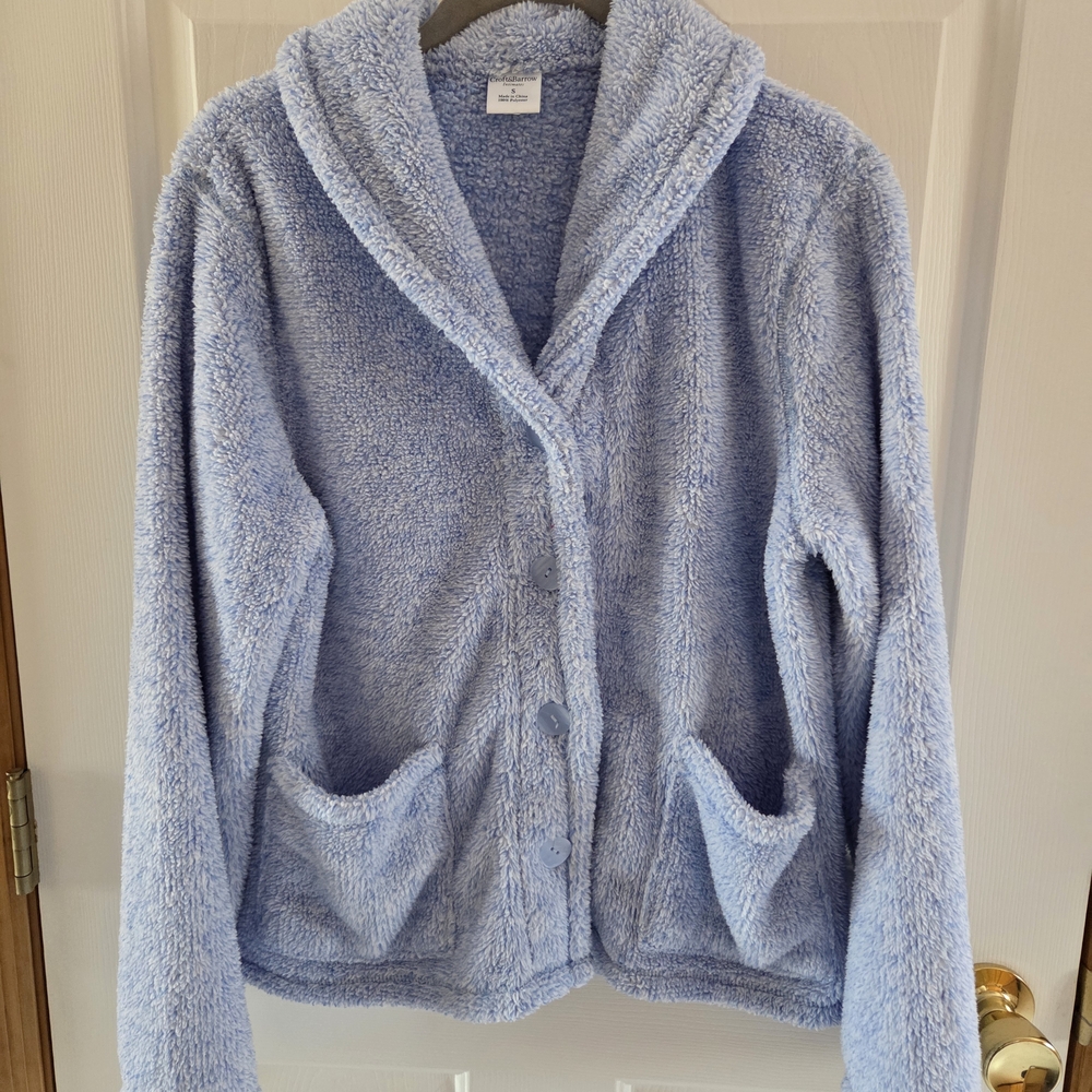 Croft & Barrow Fleece Half Robe Size S Exc. Cond.